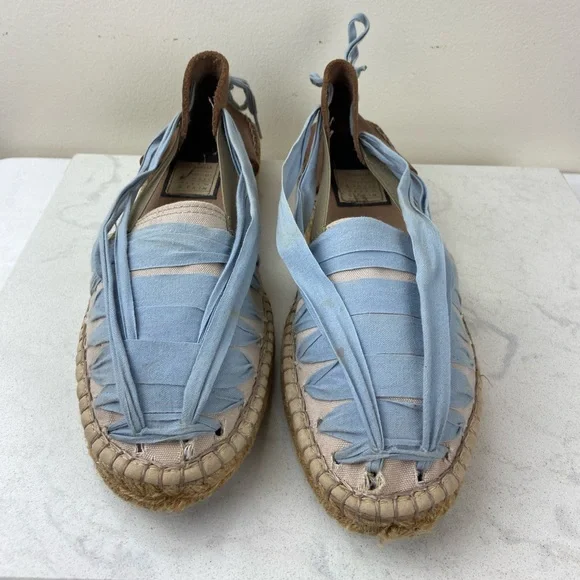 Anthropologie x Naguisa Ribbon Lace-Up Espadrilles Bohemian Sandals Shoes - Picture 2 of 10